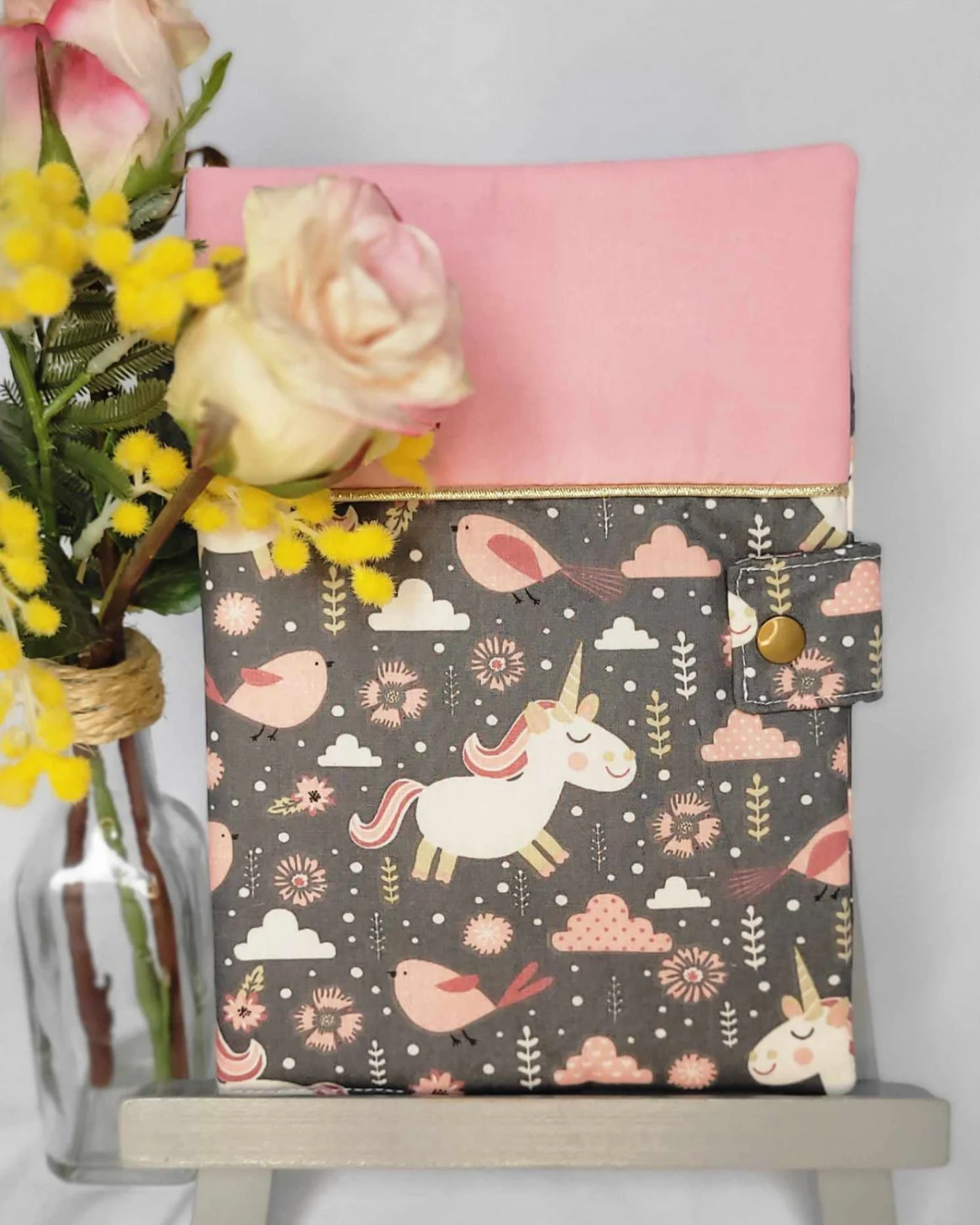 Protège carnet de santé Licorne