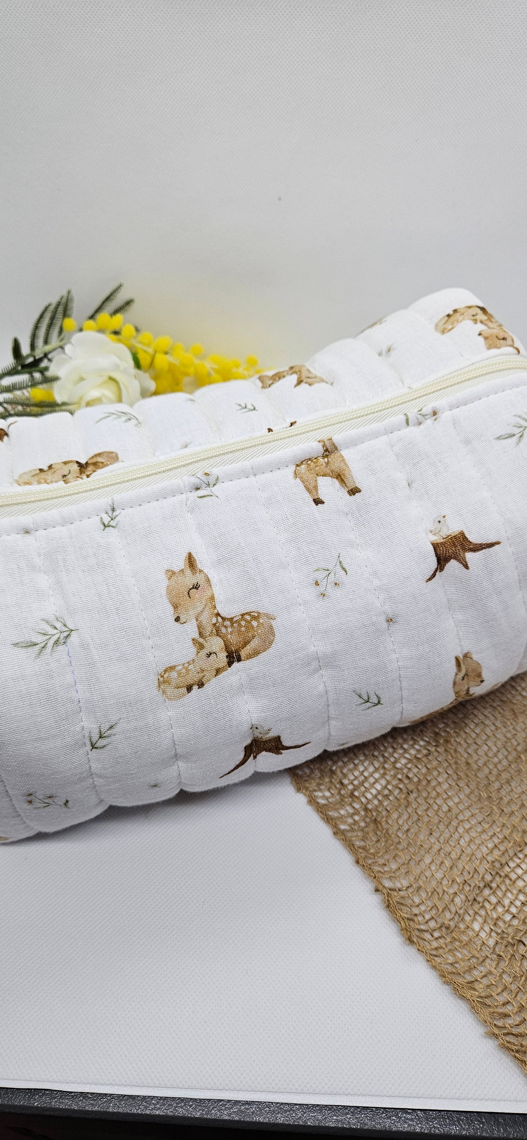 Trousse matelassée Biche