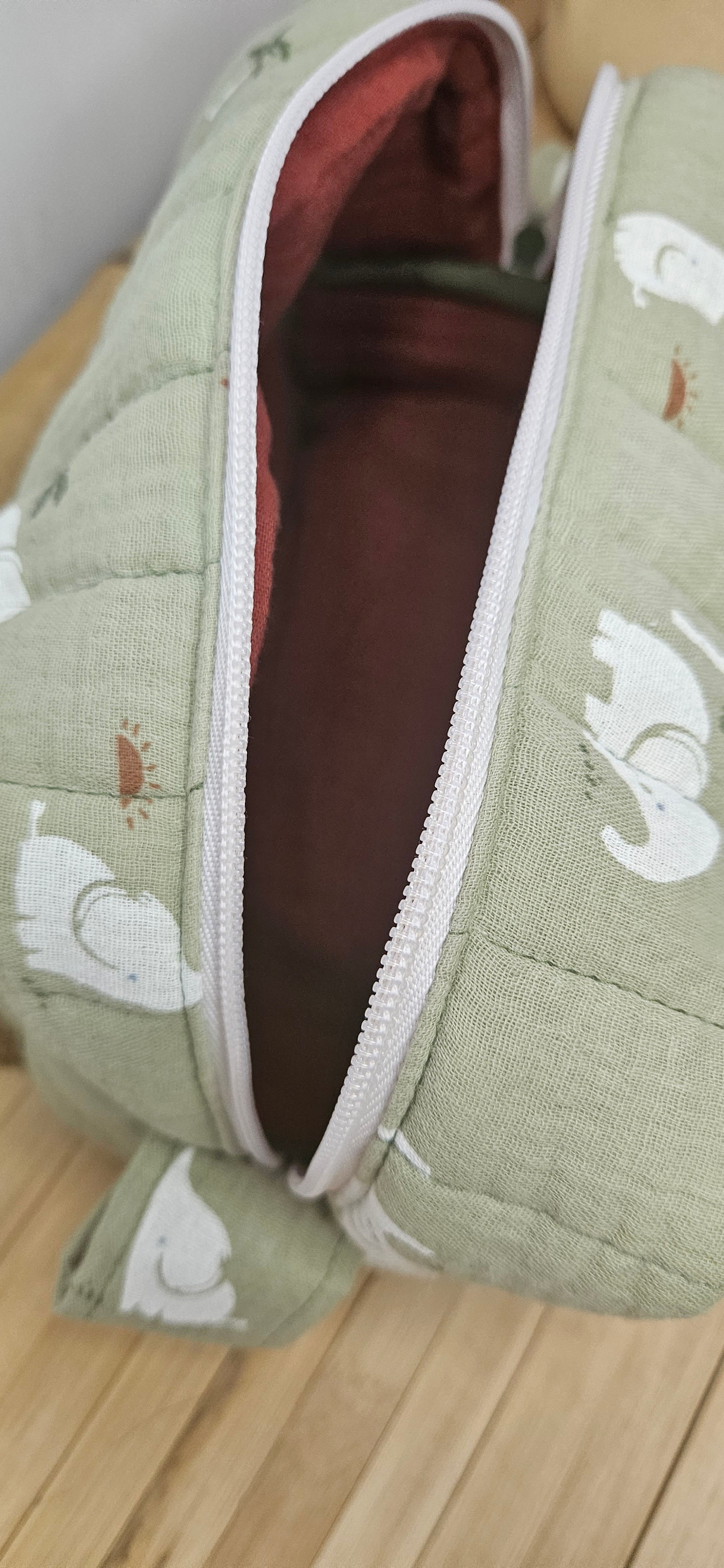 Trousse matelassée Éléphant