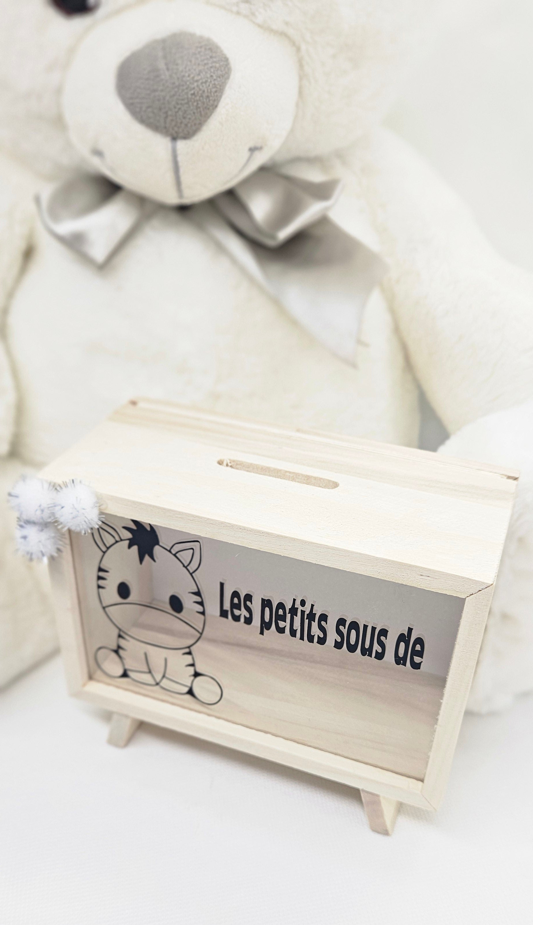 Tirelire bébé zèbre