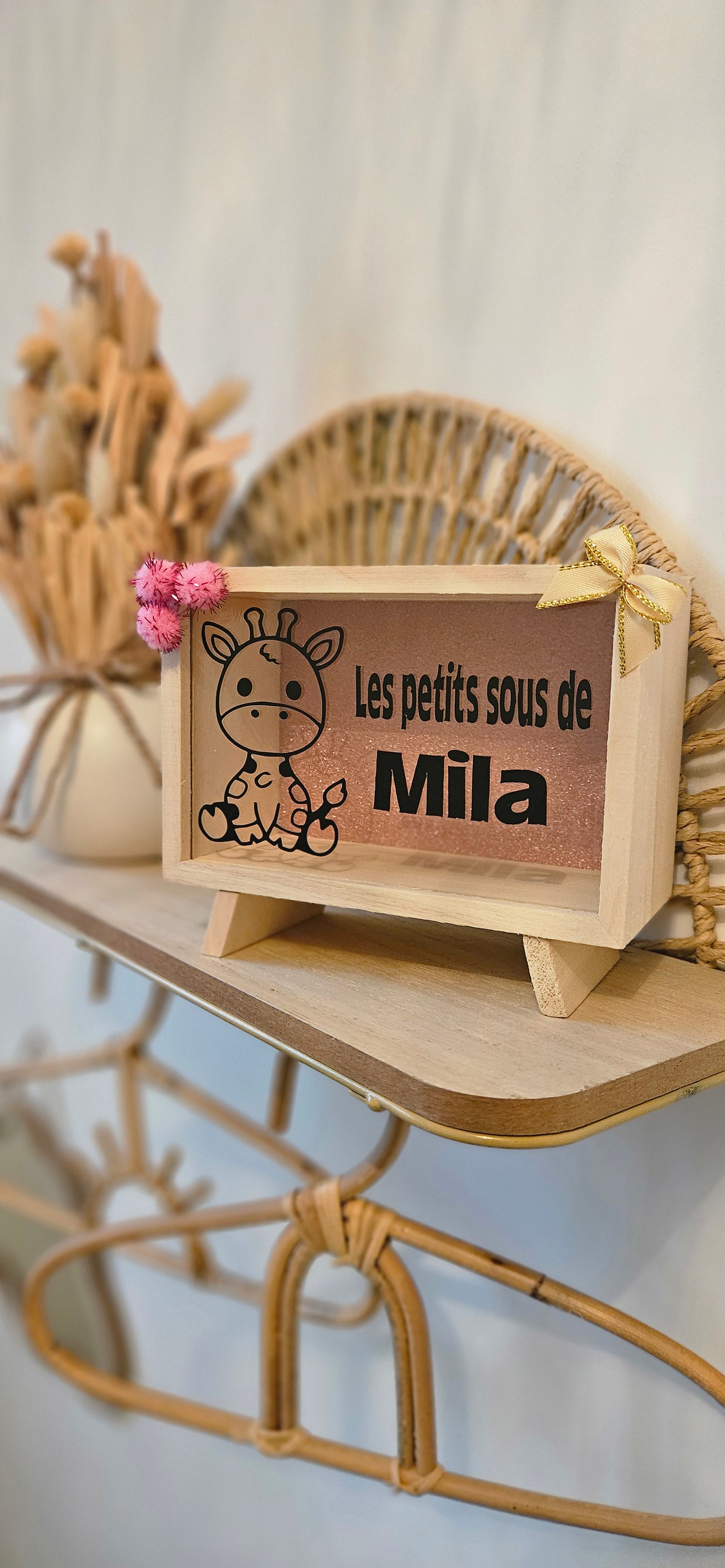 Tirelire enfant girafe 🦒✨