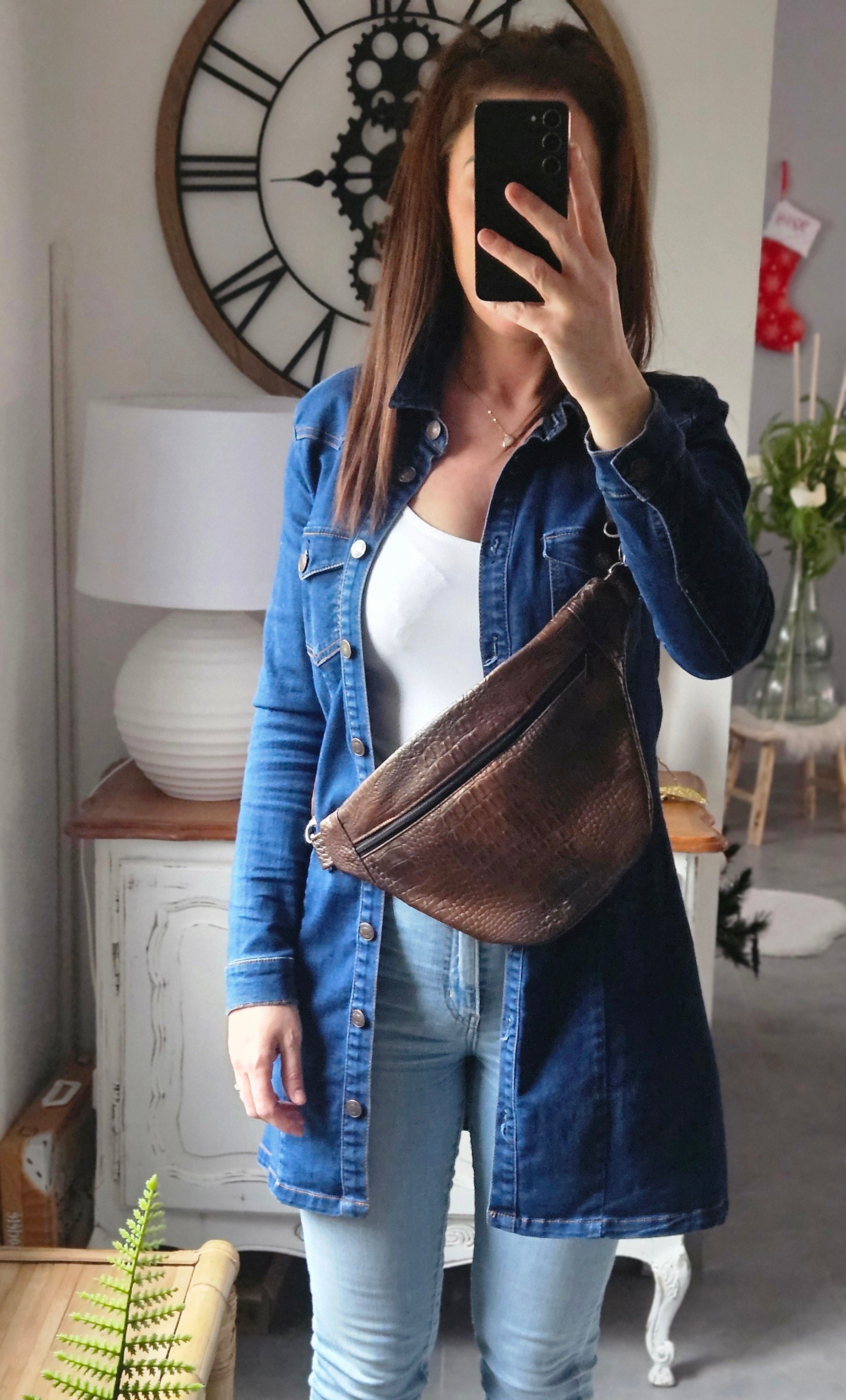 Sac banane simili cuir