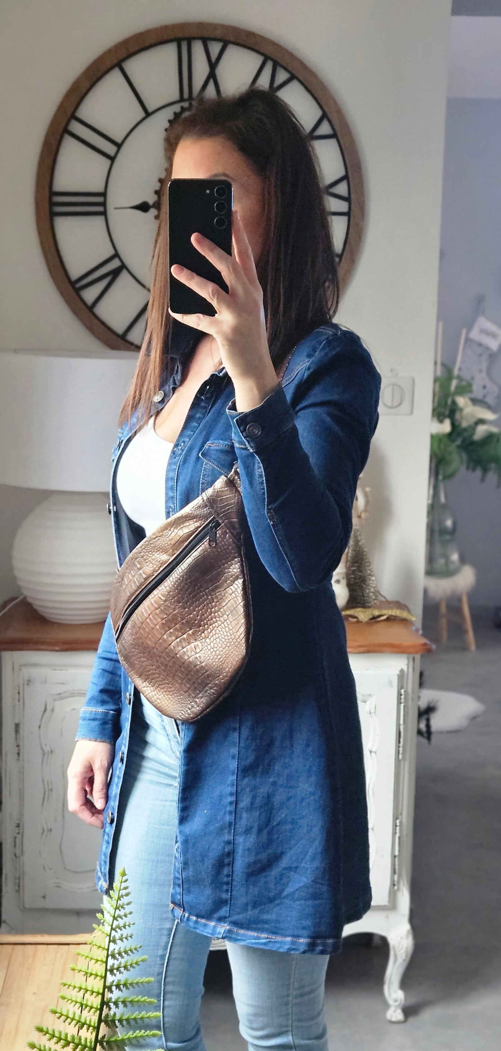 Sac banane simili cuir
