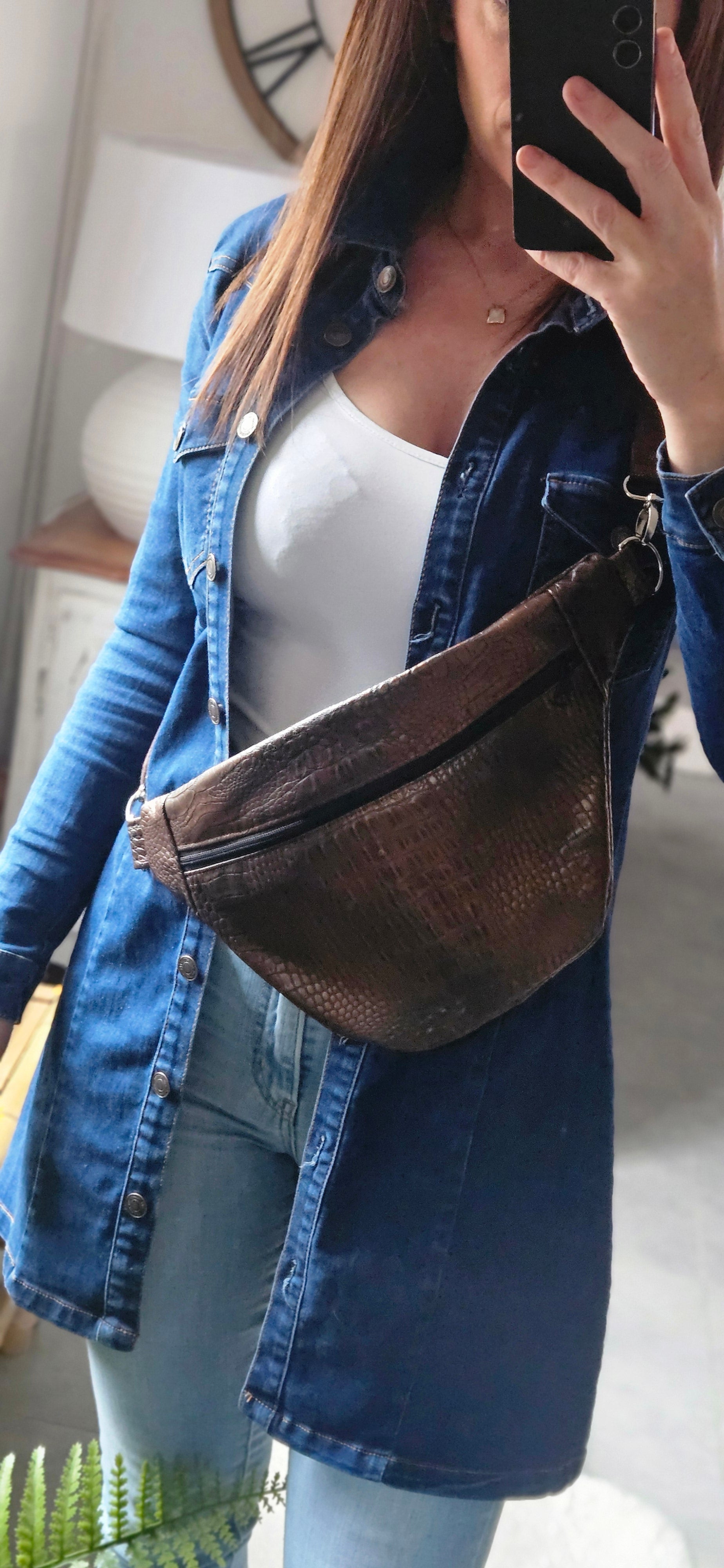 Sac banane simili cuir