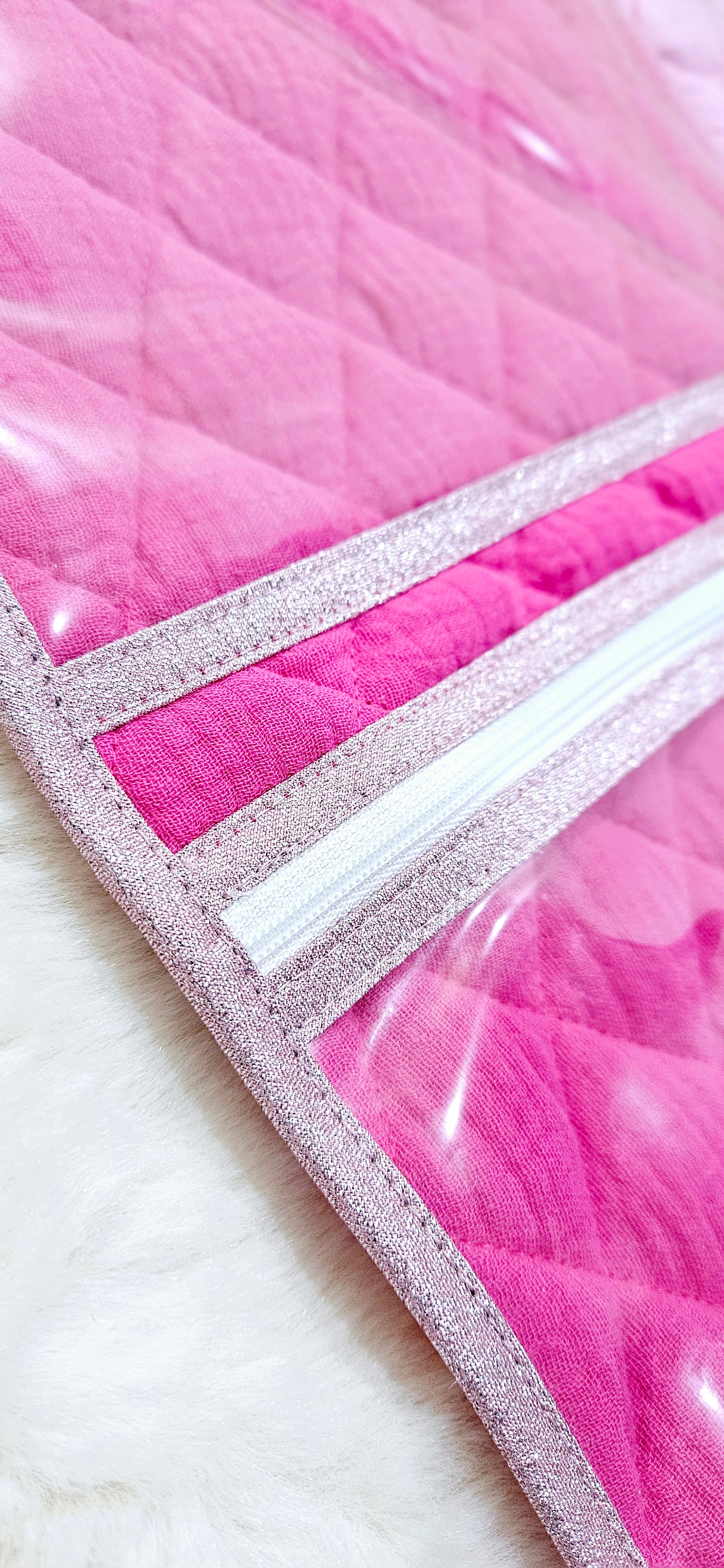 Tapis à langer nomade Rose fushia