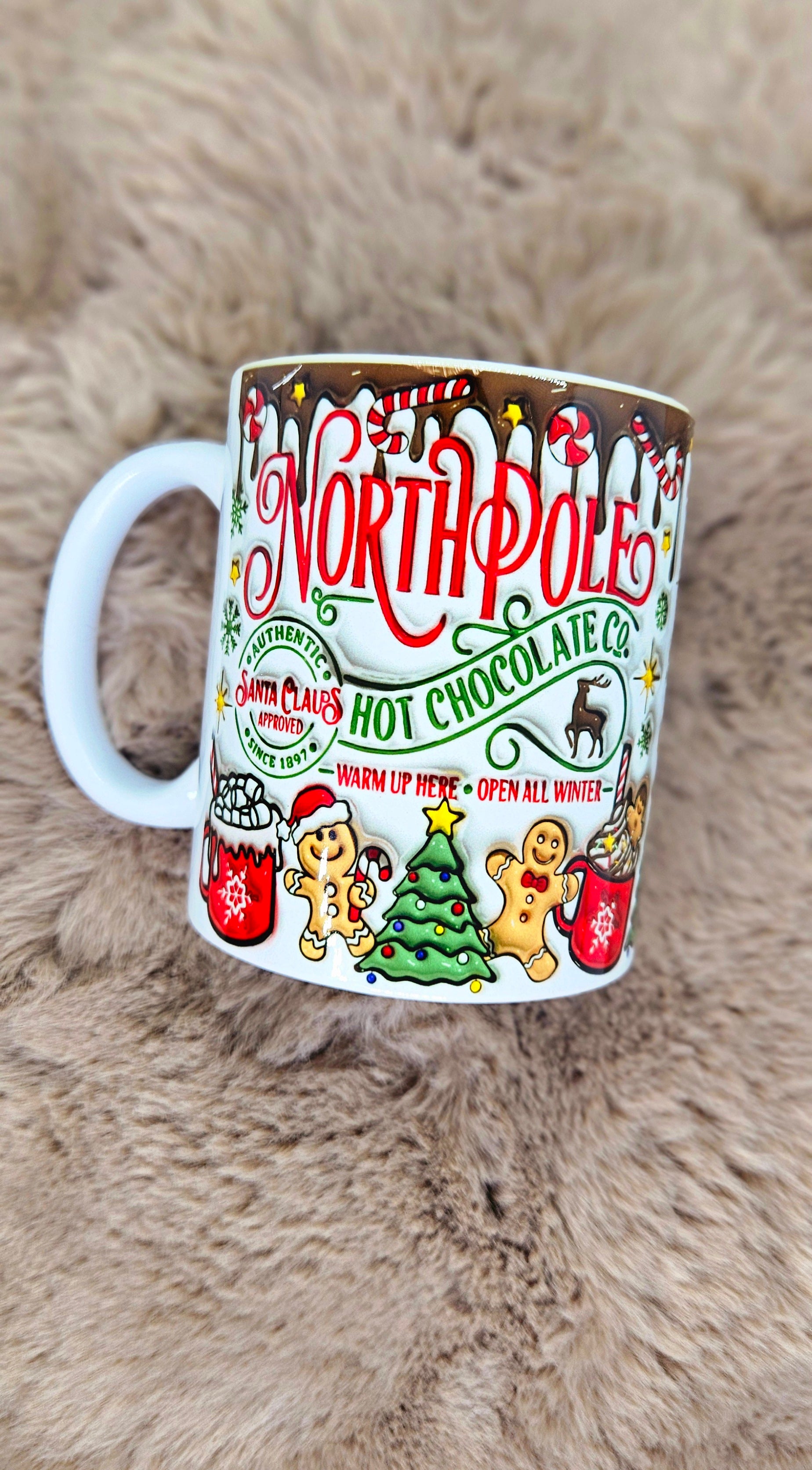 đ
Mug âNorth Pole â Hot Chocolate Co.â