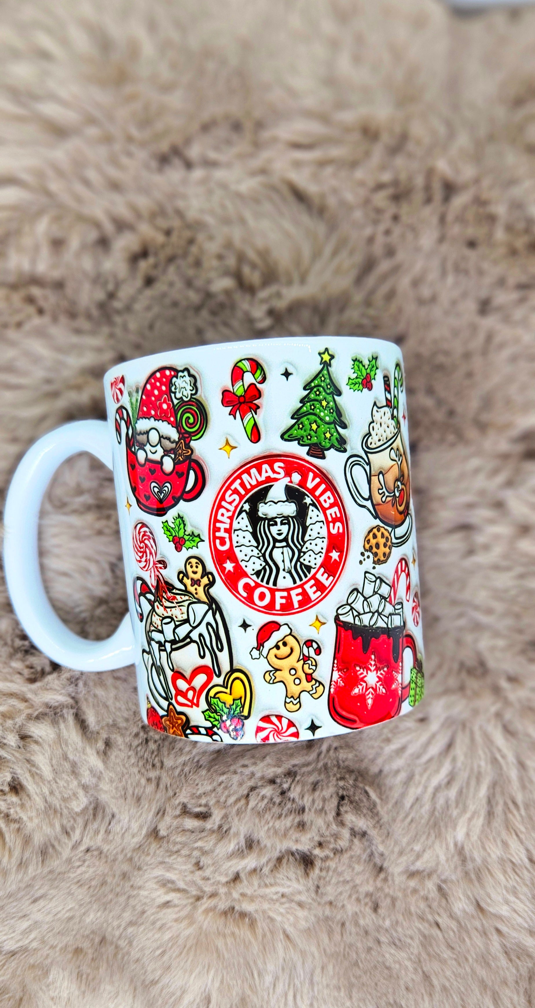 đ Mug âChristmas Vibes â Coffeeâ