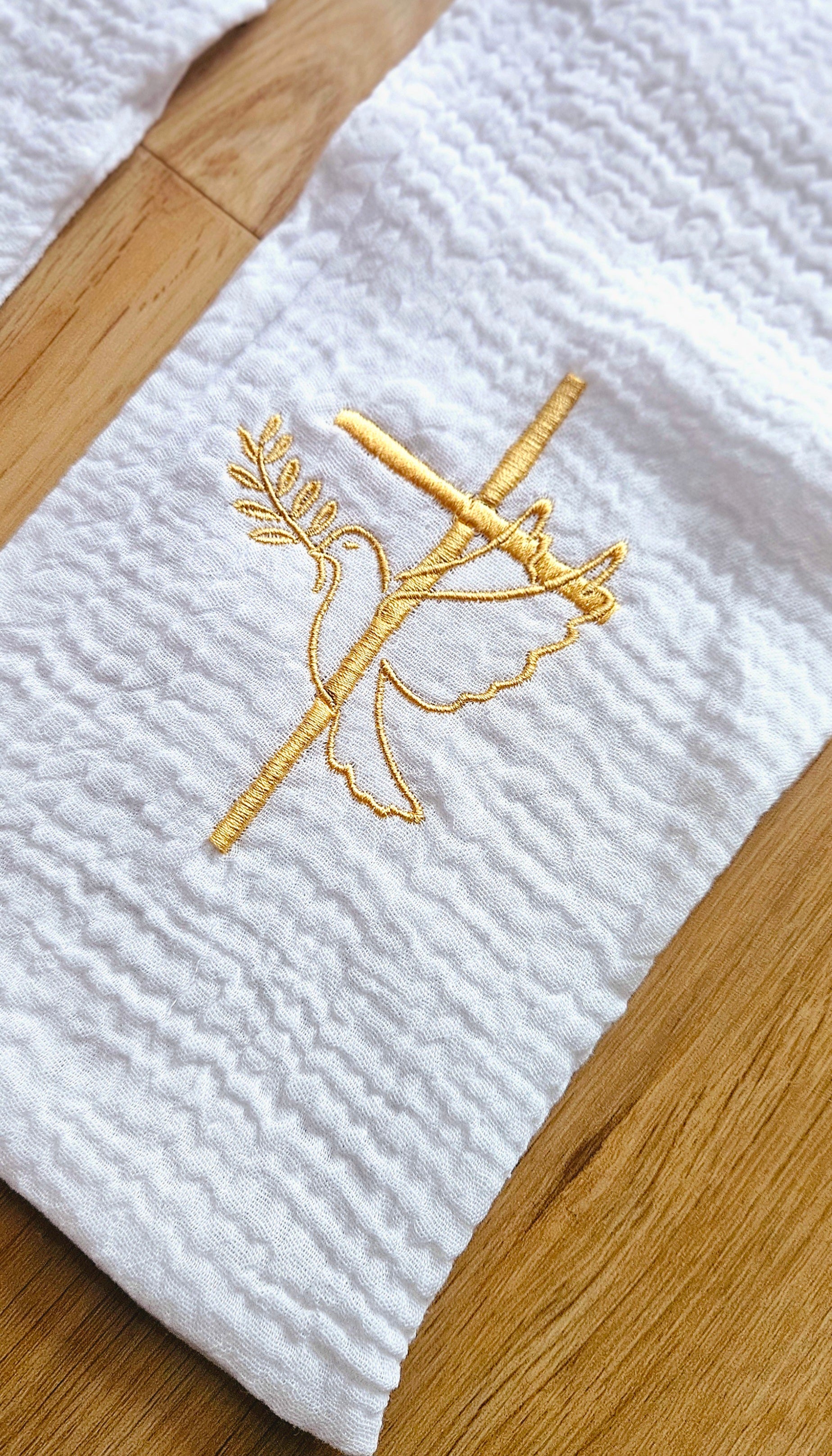 ✝️ Étole de baptême brodée personnalisée ✨