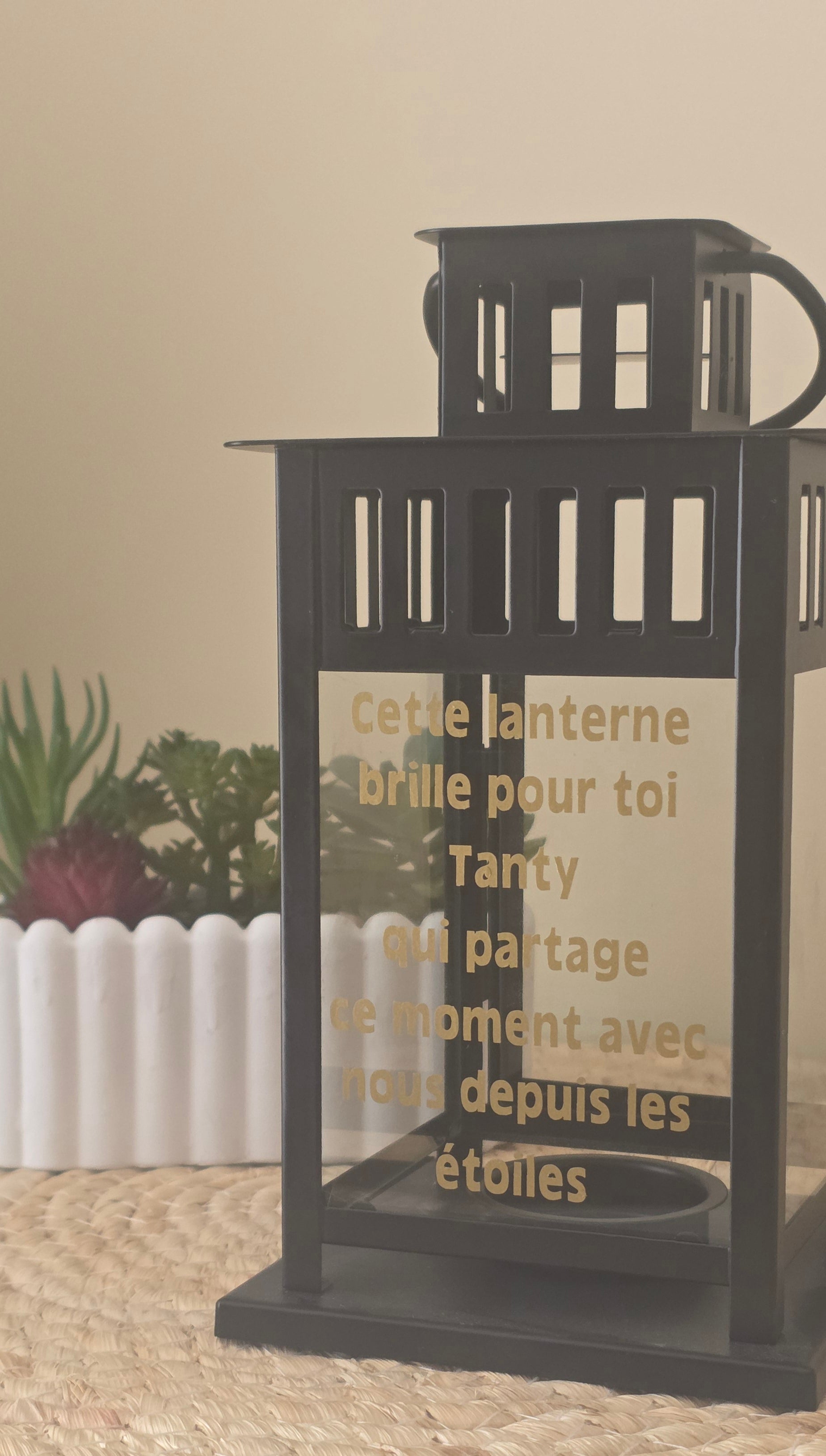🕯️ Lanterne personnalisée pour honorer la mémoire d'un être cher
