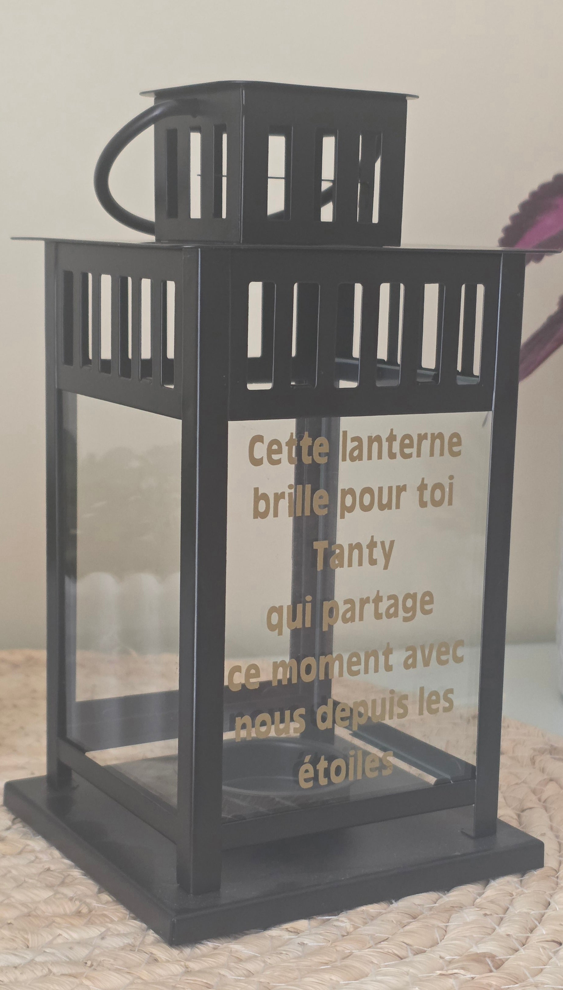 🕯️ Lanterne personnalisée pour honorer la mémoire d'un être cher