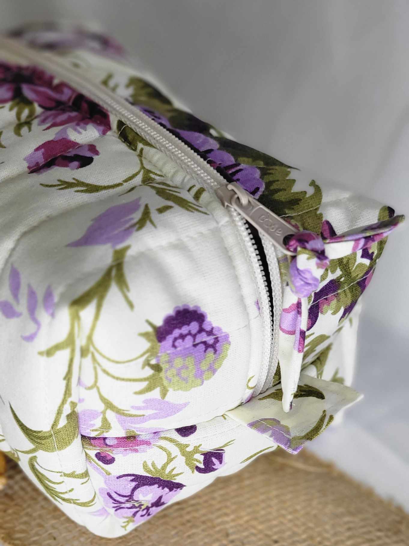 Trousse matelassée Grosses Fleurs