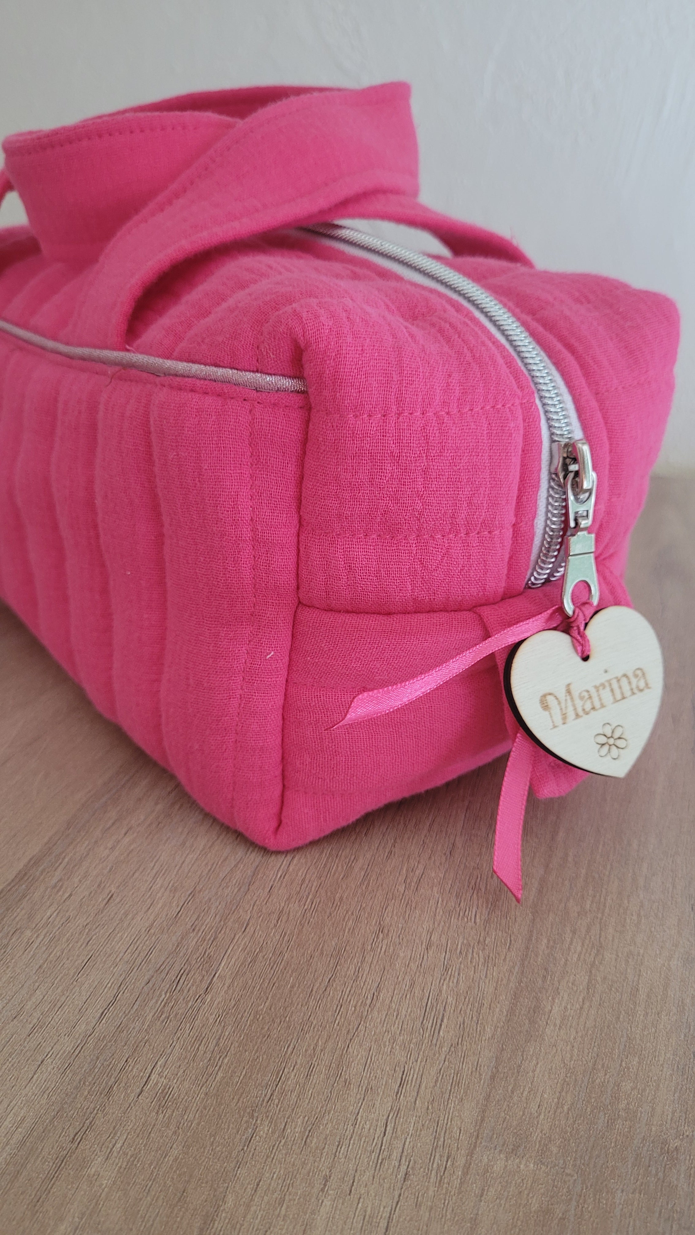 Trousse matelassé avec anse