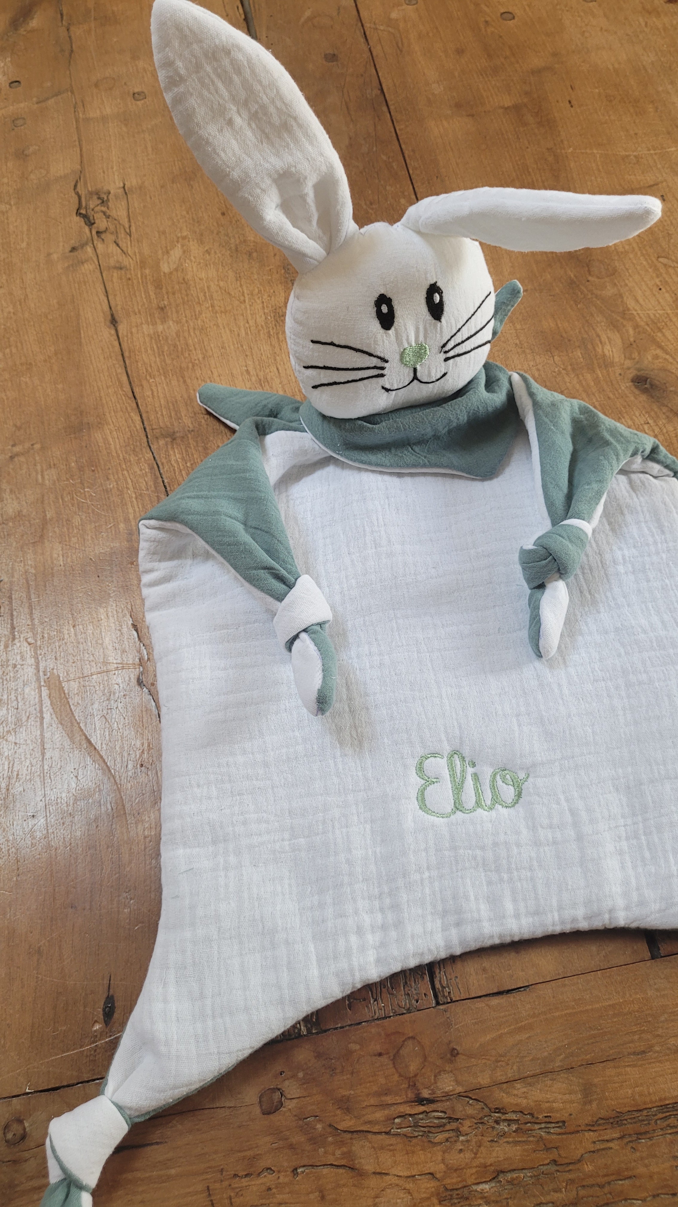 Doudou Lapin personnalisé