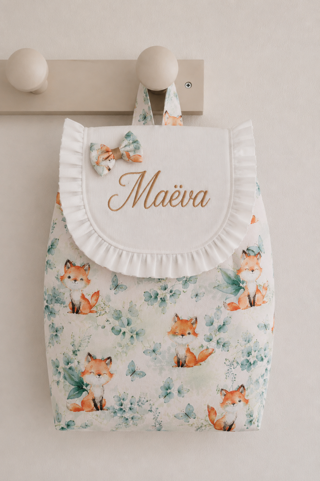 Sac à dos maternelle personnalisé – Prénom brodé