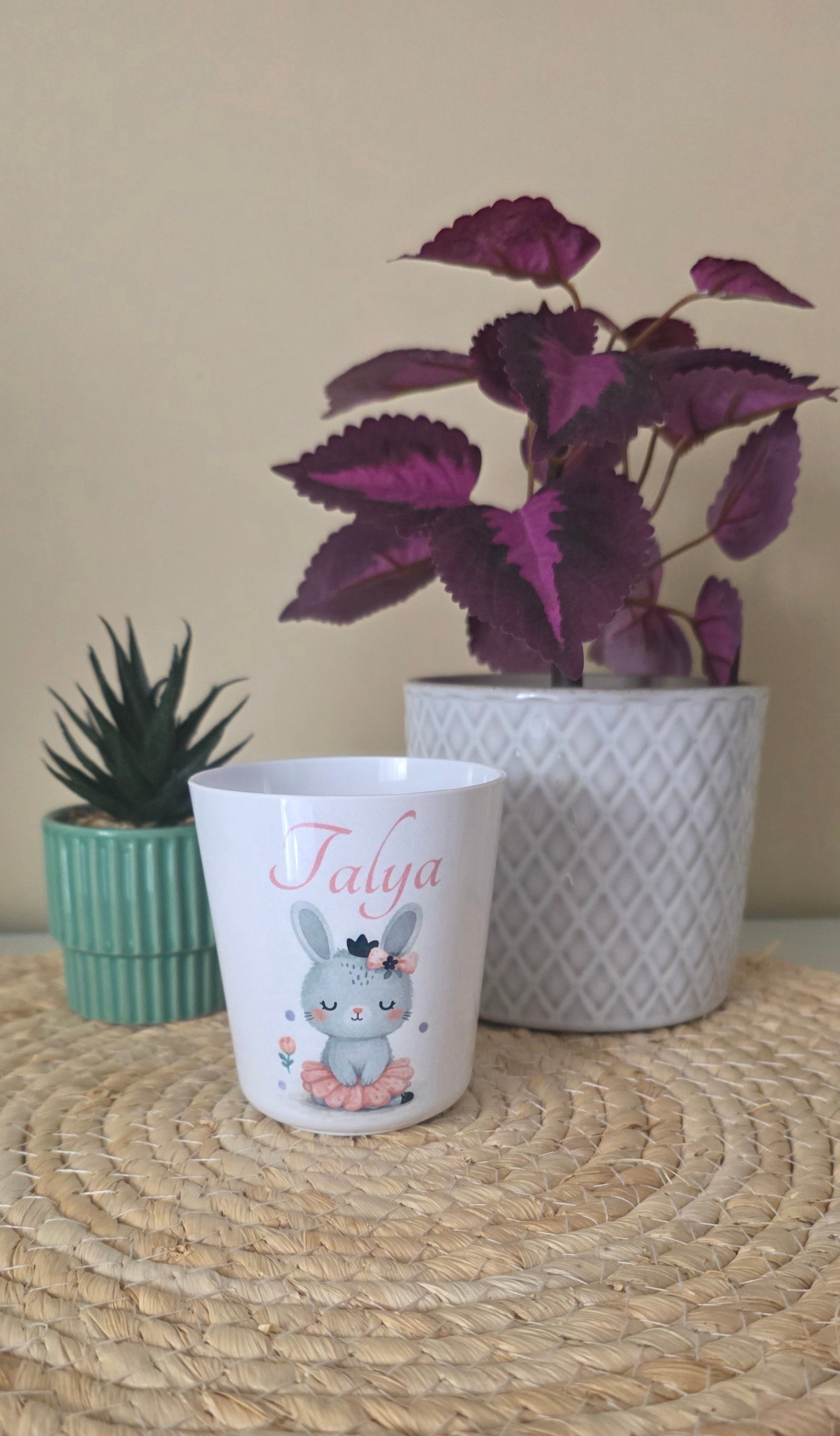 🐰 Gobelet personnalisé Lapin avec prénom – 25 cl