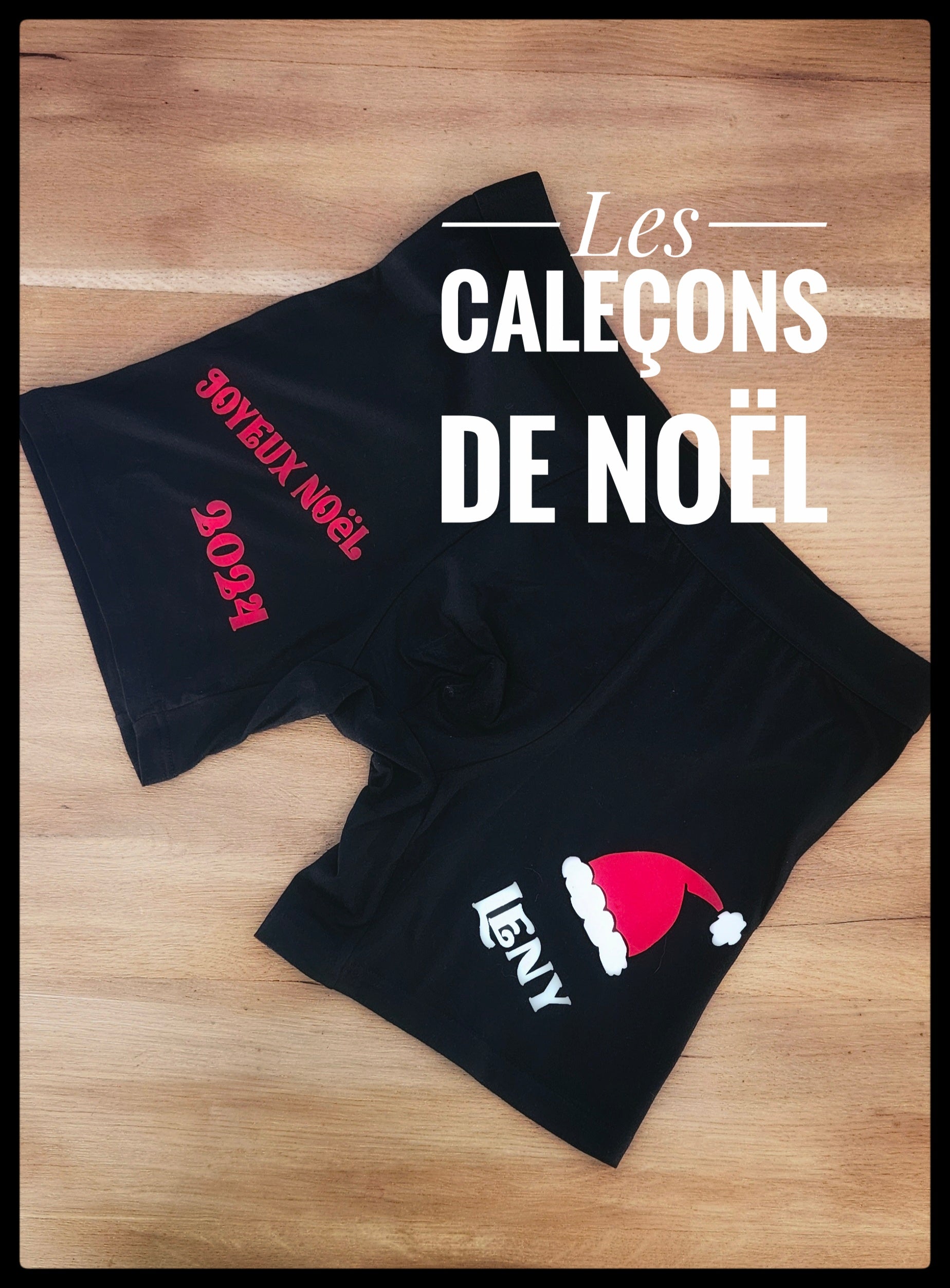 Caleçon personnalisé thème Noël
