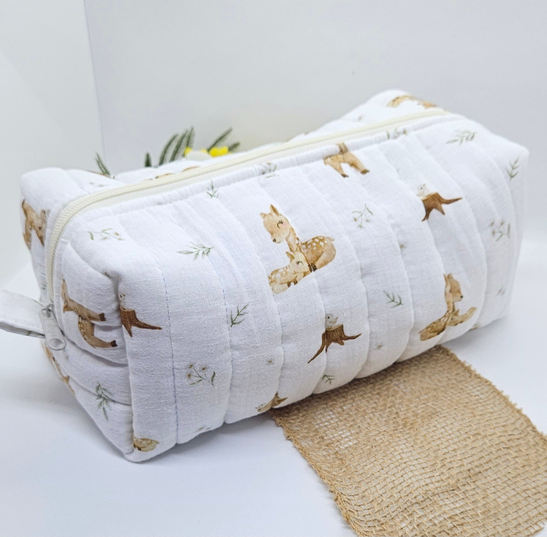 Trousse matelassée Biche