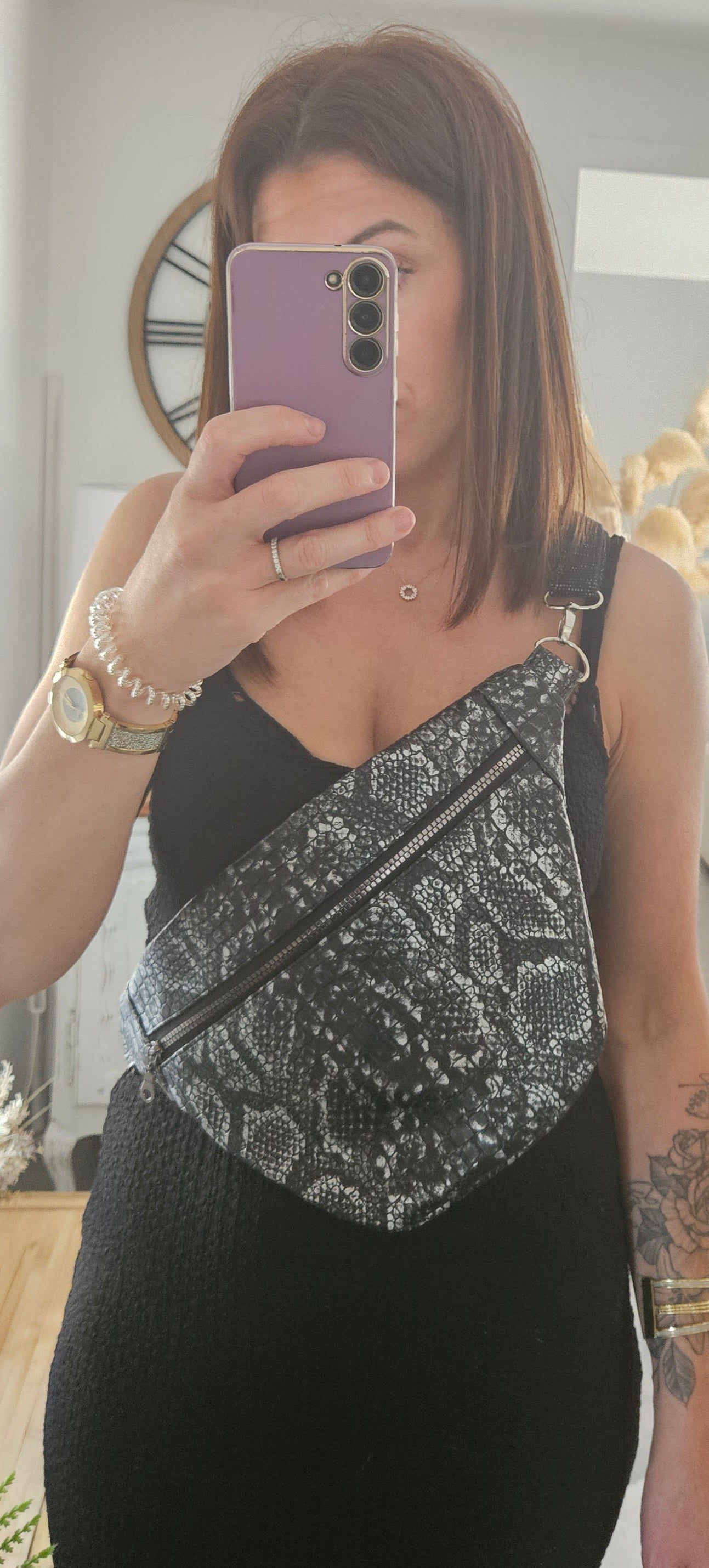 Sac banane simili cuir