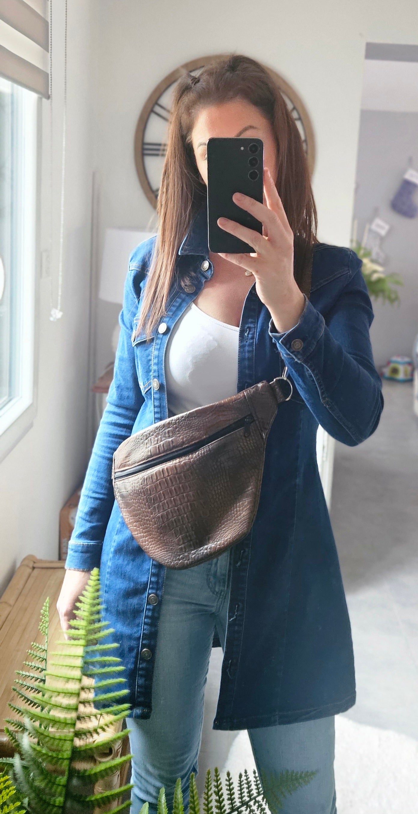 Sac banane simili cuir