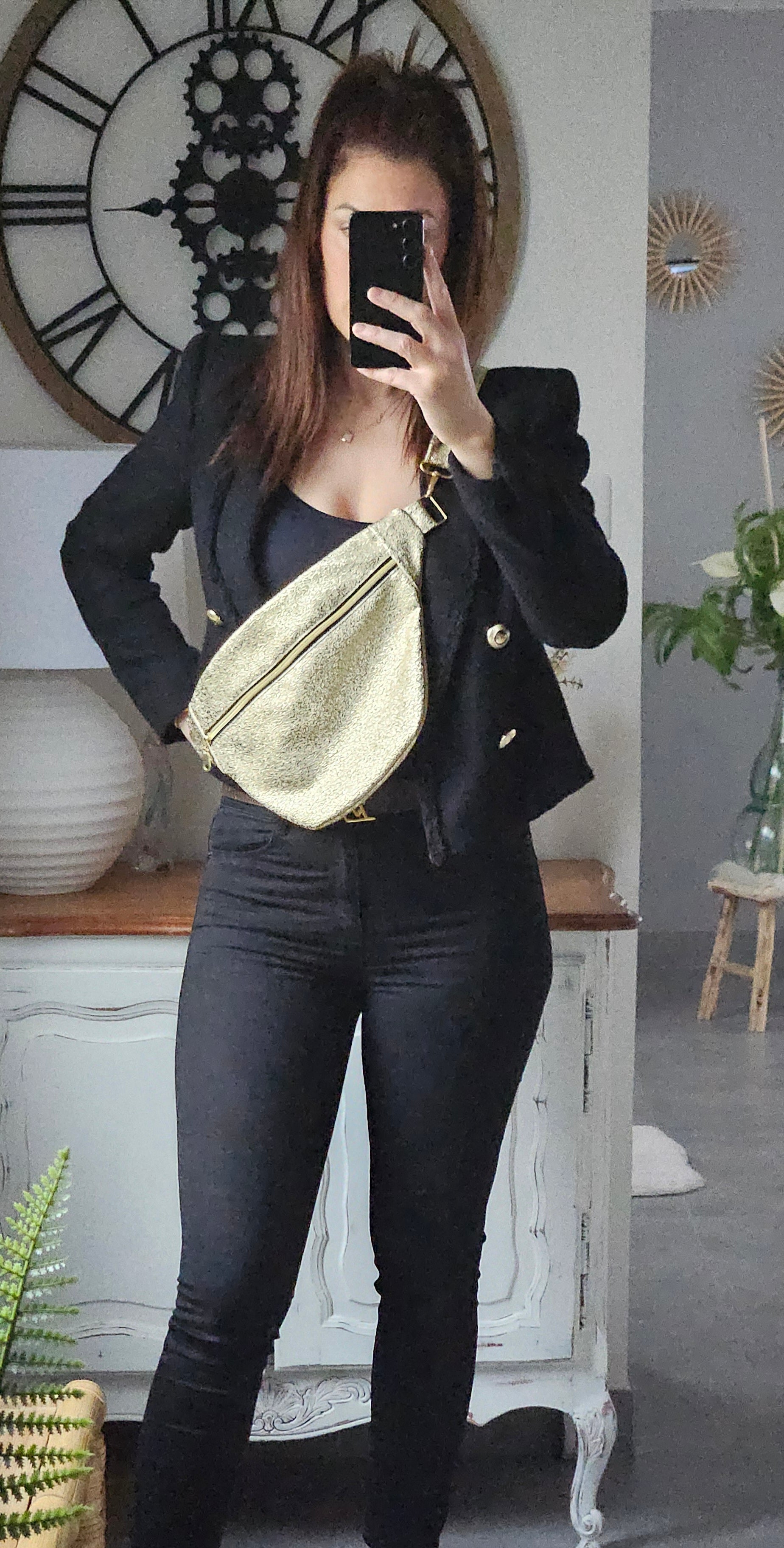 Sac banane simili cuir