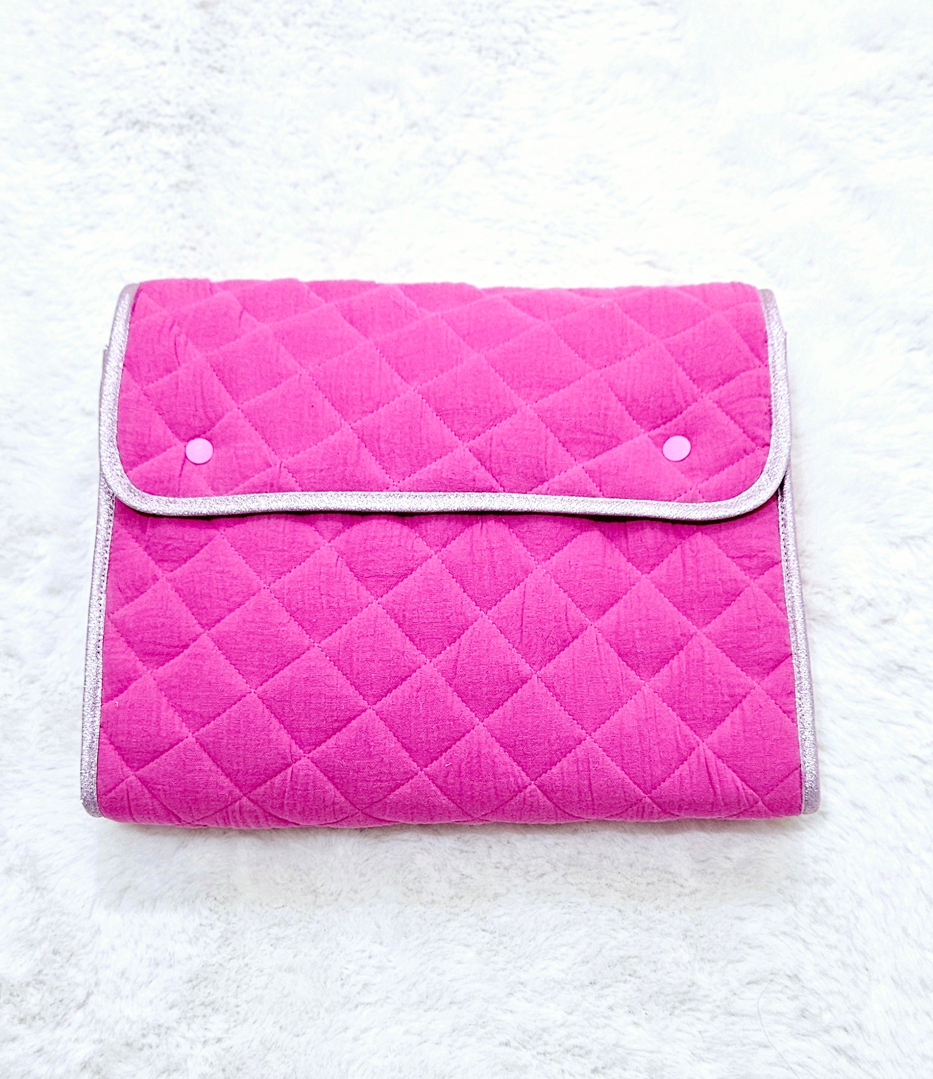 Tapis à langer nomade Rose fushia