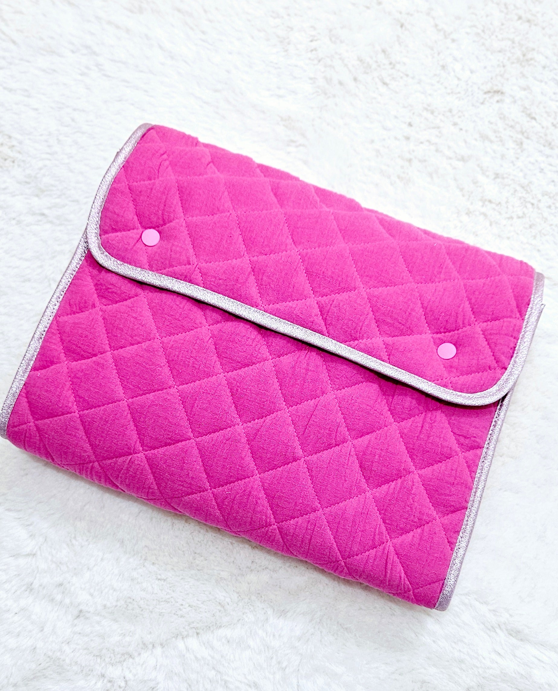 Tapis à langer nomade Rose fushia