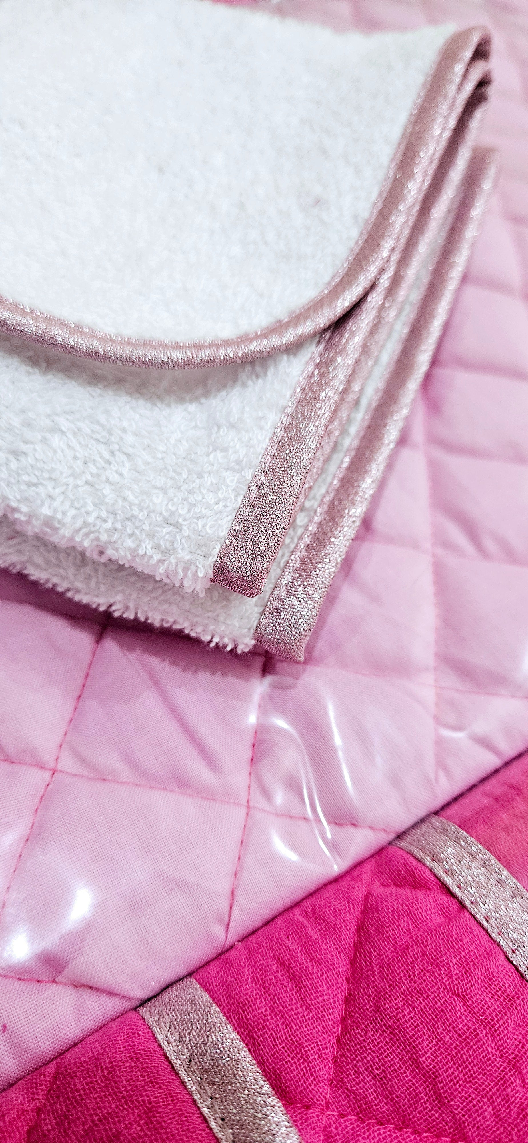 Tapis à langer nomade Rose fushia