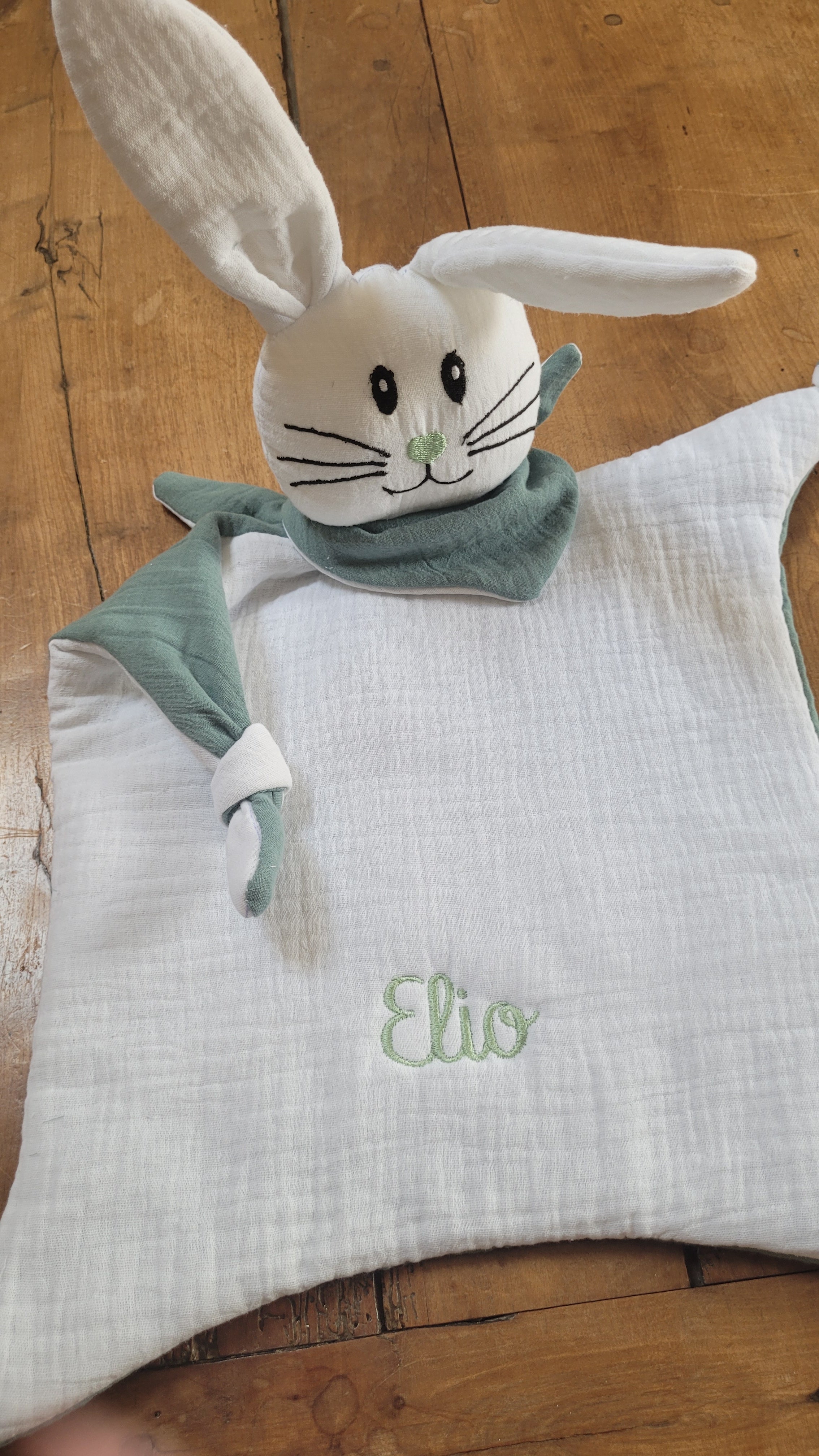 Doudou Lapin personnalisé