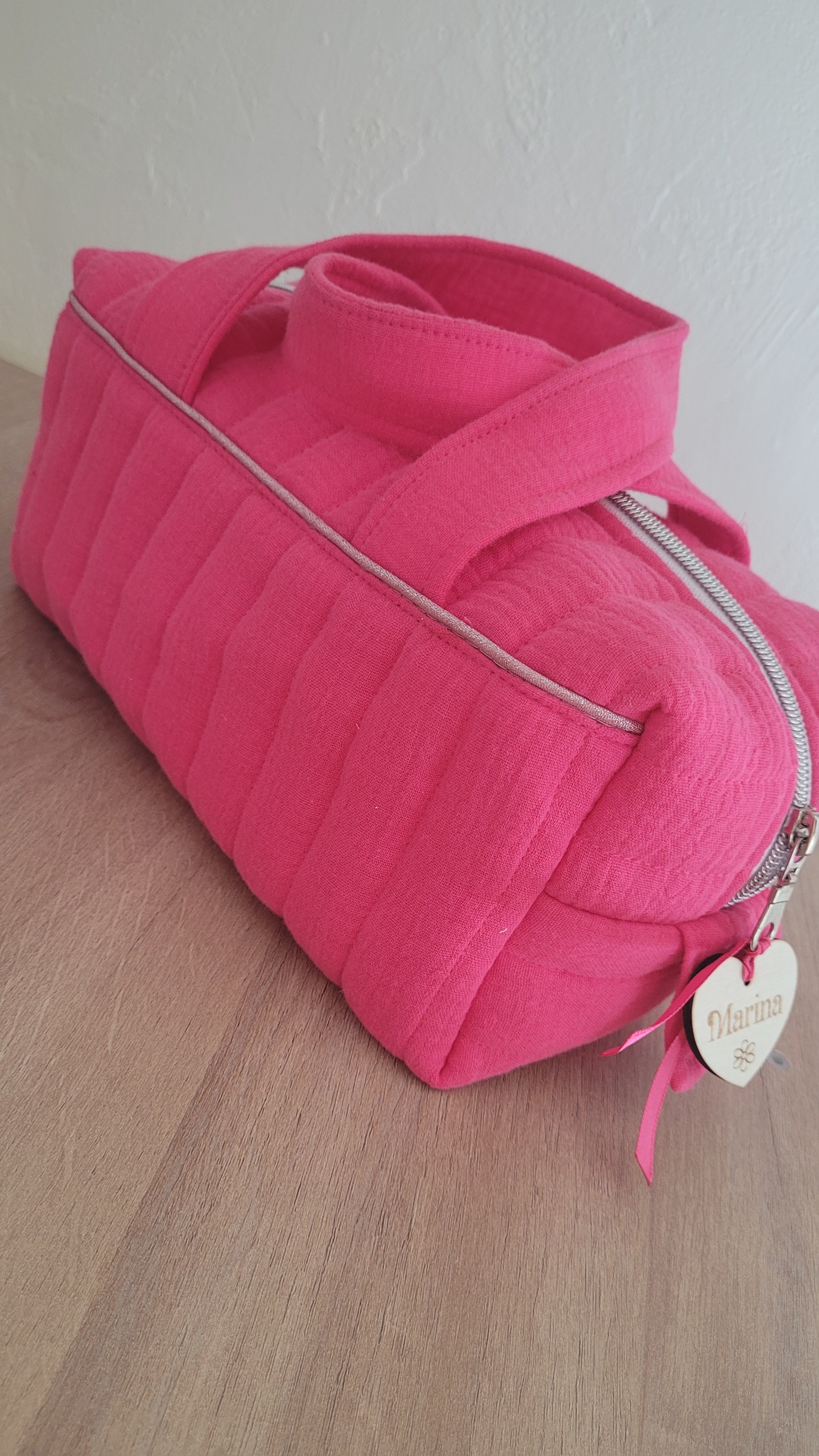 Trousse matelassé avec anse